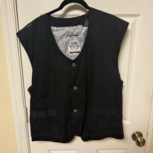 Y2K AKDMKS Men's Black Cotton Vest 3XL